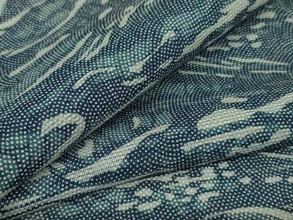 平和屋着物＊夏物 江戸小紋 絽 作家物 流水文 正絹 逸品 AABG7405jd