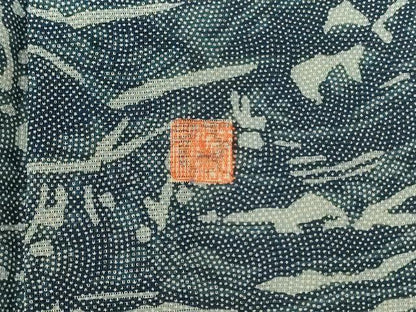 平和屋着物＊夏物 江戸小紋 絽 作家物 流水文 正絹 逸品 AABG7405jd