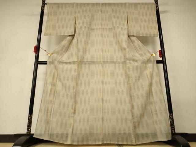 平和屋着物＊夏物 本場大島紬 夏大島 変わり縞 正絹 逸品 AABG7408jd