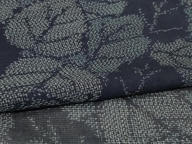 平和屋着物＊夏物 紗紬 葉尽くし 正絹 逸品 AABG7409jd