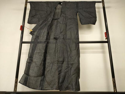 平和屋着物＊夏物　重要無形文化財　本場宮古上布　菱繋ぎ　苧麻　逸品　AABG7410jd