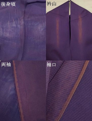 平和屋着物＊夏物 訪問着 絽 手描き 花籠文 暈し染め 正絹 逸品 AABG7417jd