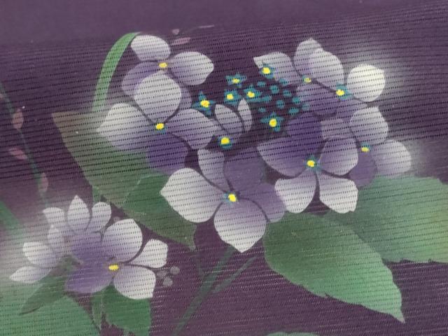 平和屋着物＊夏物 訪問着 絽 手描き 花籠文 暈し染め 正絹 逸品 AABG7417jd