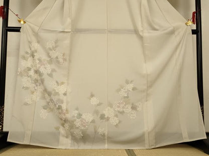 平和屋着物＊夏物 訪問着 絽 紫陽花 正絹 逸品 未使用 AABG7425jd