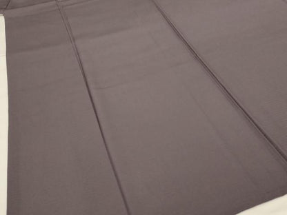平和屋着物＊夏物　色無地　絽　源氏鼠色　正絹　逸品　AABG7428jd