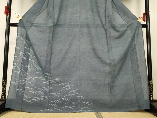 平和屋着物＊夏物 訪問着 江戸小紋 絽 流水文 正絹 逸品 AABG7435jd