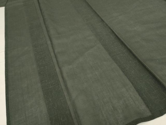 平和屋着物＊夏物 色無地 紗紬 藍媚茶色 正絹 逸品 未使用 AABG7436jd