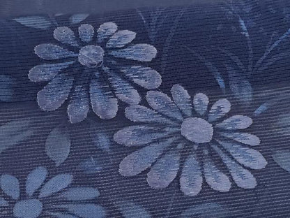 平和屋着物＊夏物 訪問着 絽 手描き 刺繍 草花文 正絹 逸品 AABG7437jd