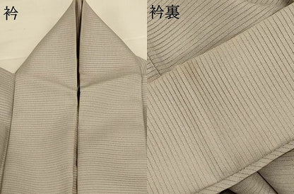 平和屋着物＊夏物　人間国宝・羽田登喜男監修　男性　色無地　絽　絹鼠色　洗える着物　AABG7442jd