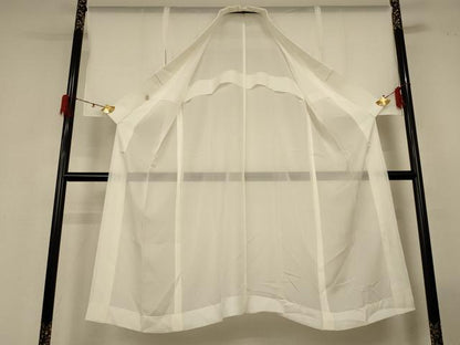 平和屋着物＊夏物 長襦袢 絽 鳥の子色 正絹 逸品 AABG7445jd