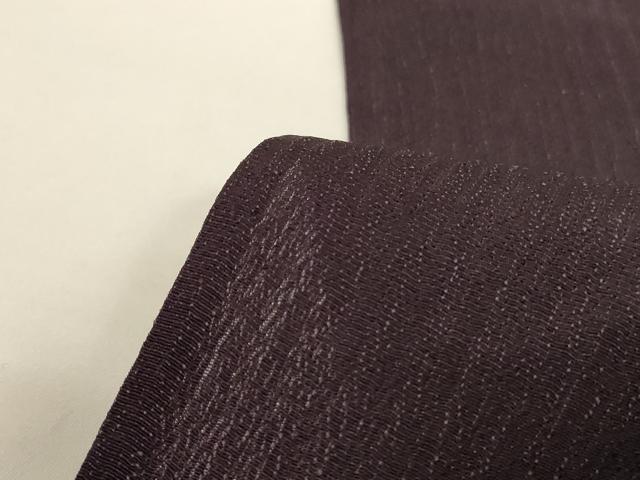 平和屋着物＊夏物 色無地 紗 黒紅色 正絹 逸品 AABG7450jd