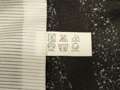 平和屋着物＊夏物 小紋 絽 かるた 洗える着物 AABG7461jd