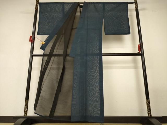 平和屋着物＊夏物 小紋 紗 流水文 正絹 逸品 AABG7471jd