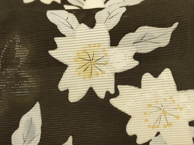 平和屋着物＊夏物 訪問着 絽 草花文 正絹 逸品 AABG7478jd