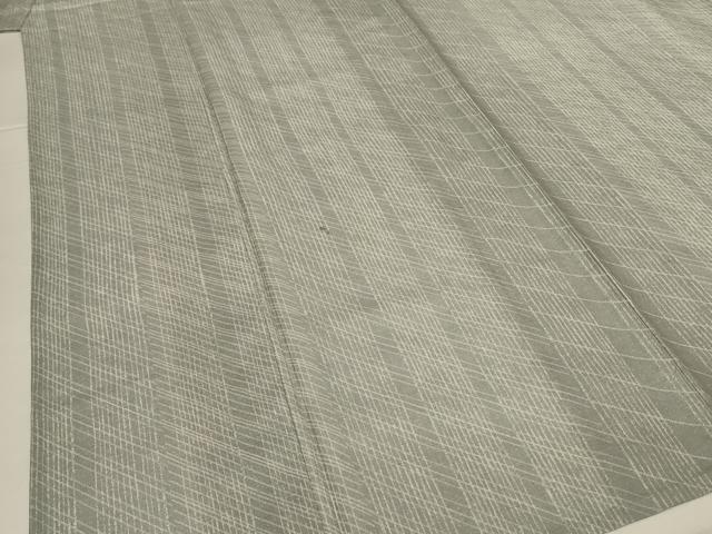 平和屋着物＊夏物 小紋 紗 間道 正絹 逸品 AABG7485jd