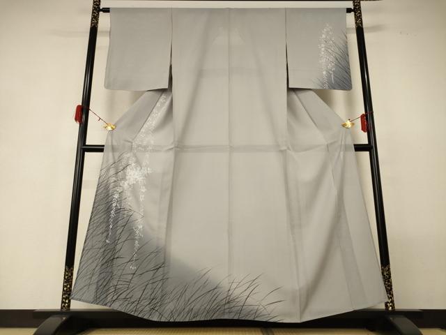 平和屋着物＊夏物 訪問着 絽 枝垂れ花文 暈し染め 正絹 逸品 AABG7488jd