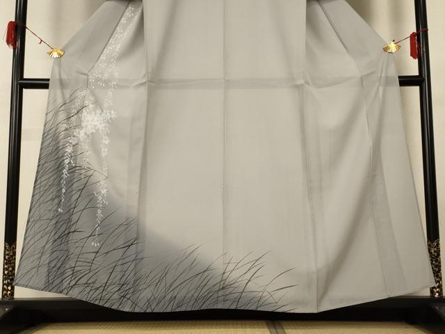 平和屋着物＊夏物 訪問着 絽 枝垂れ花文 暈し染め 正絹 逸品 AABG7488jd
