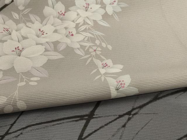 平和屋着物＊夏物 訪問着 絽 枝垂れ花文 暈し染め 正絹 逸品 AABG7488jd