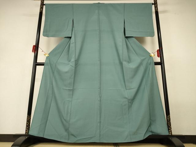 平和屋着物＊夏物 色無地 絽 薄青色 正絹 逸品 AABG7494jd