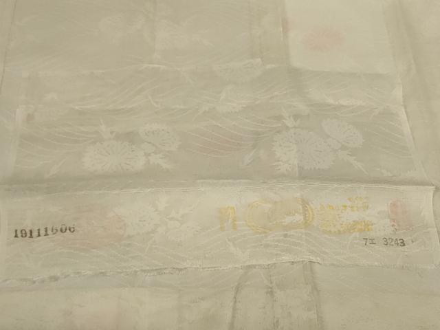 平和屋着物＊夏物 長襦袢 草花紋紗 正絹 逸品 AABG7501jd
