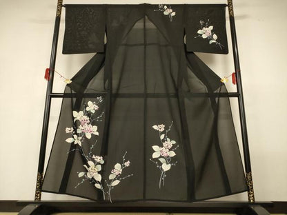平和屋着物＊夏物 訪問着 絽 紫陽花 正絹 逸品 AABG7502jd