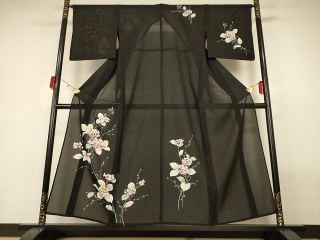 平和屋着物＊夏物 訪問着 絽 紫陽花 正絹 逸品 AABG7502jd