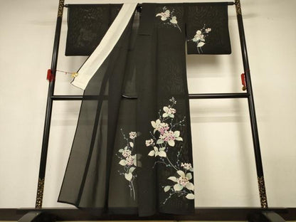 平和屋着物＊夏物 訪問着 絽 紫陽花 正絹 逸品 AABG7502jd