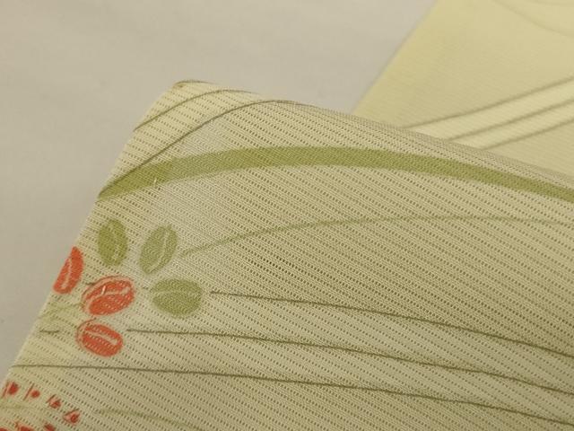 平和屋着物＊夏物 小紋 絽 草花文 正絹 逸品 AABG7503jd