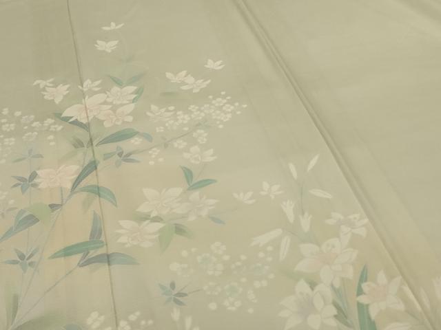 平和屋着物＊夏物 訪問着 絽 草花文 正絹 逸品 AABG7512jd