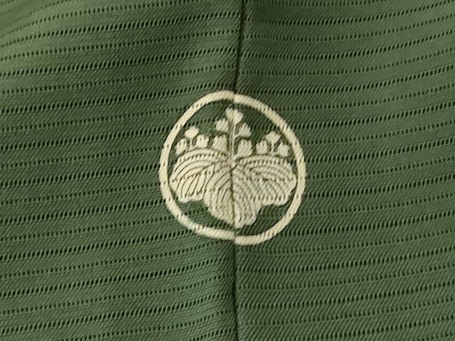 平和屋着物＊夏物 色無地 絽 老竹色 正絹 逸品 AABG7514jd