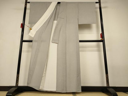 平和屋着物＊夏物 小紋 霞文 正絹 逸品 AABG7515jd