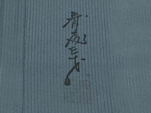 平和屋着物＊夏物 染色作家 斉藤三才 訪問着 縦絽 刺繍 飛鳥文 暈し染め 正絹 逸品 AABG7516jd
