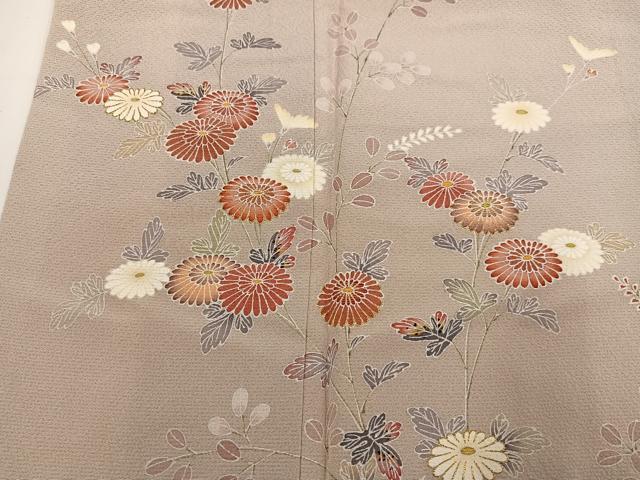 平和屋着物●訪問着　友禅　枝花文　正絹　逸品　AABG7523ph 平和屋着物○訪問着 友禅 枝花文 正絹 逸品 AABG7523ph
