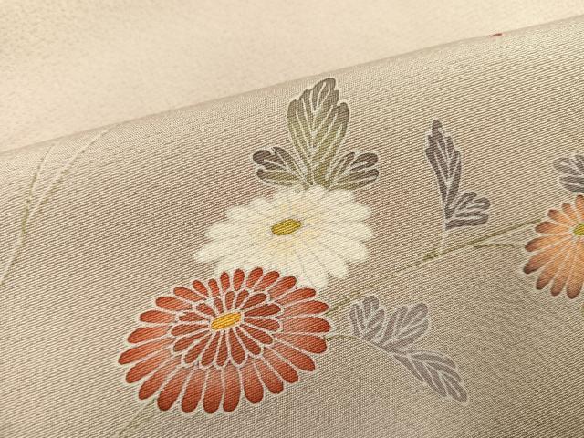 平和屋着物●訪問着　友禅　枝花文　正絹　逸品　AABG7523ph