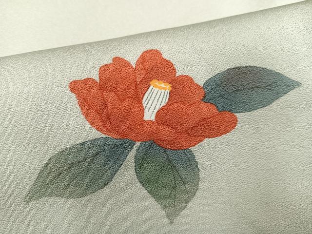 平和屋着物●訪問着　作家物　英正　手描き　花鳥文　暈し染め　正絹　逸品　AABG7524ph