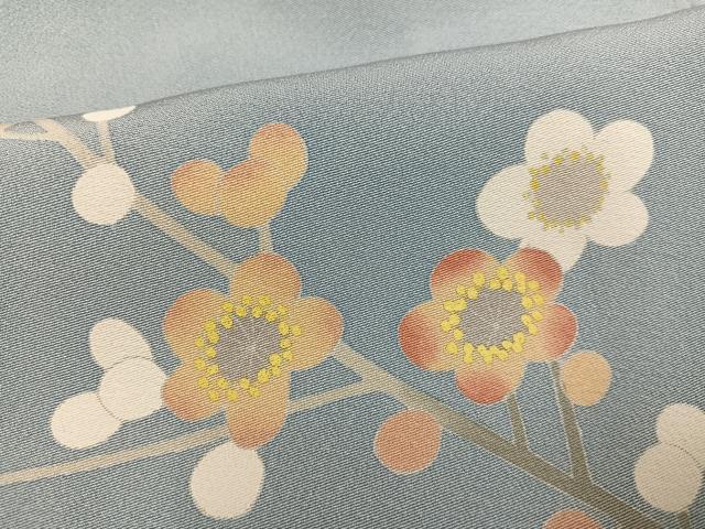 平和屋着物●十日町友禅作家　村松竜介　訪問着　枝花文　暈し染め　正絹　逸品　AABG7530ph