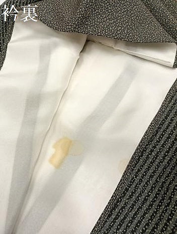 平和屋着物●上質な小紋　間道　正絹　逸品　AABG7534ph