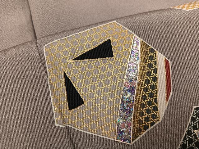 平和屋着物●訪問着　下駄　暈し染め　金銀彩　正絹　逸品　未使用　AABG7535ph