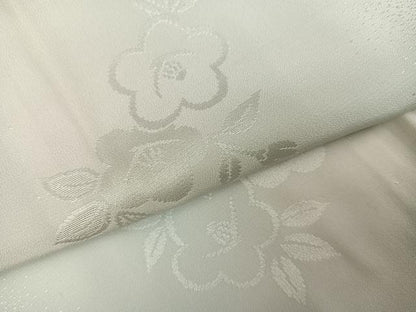 平和屋着物●長襦袢　無双仕立て　梅地紋　正絹　逸品　未使用　AABG7561ph