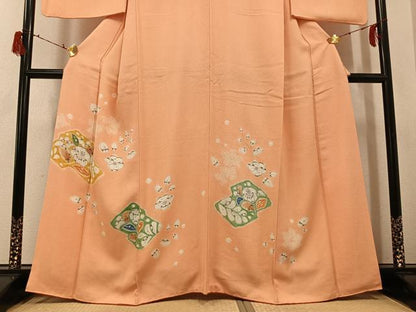 平和屋着物●訪問着　辻が花　絞り　正絹　逸品　AABG7568ph
