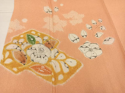 平和屋着物●訪問着　辻が花　絞り　正絹　逸品　AABG7568ph