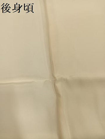 平和屋着物●長襦袢　無双仕立て　手描き　群れ鶴文　金彩　正絹　逸品　未使用　AABG7570ph