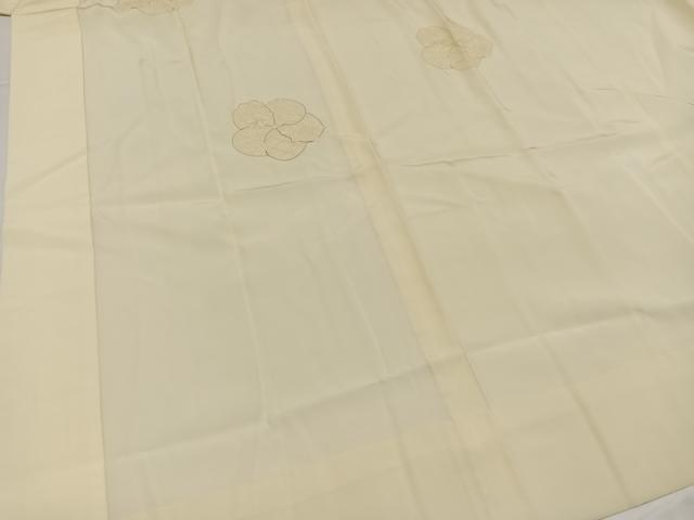 平和屋着物●長襦袢　無双仕立て　中国三大刺繍　汕頭刺繍　スワトウ刺繍　舞花文　正絹　逸品　AABG7578ph