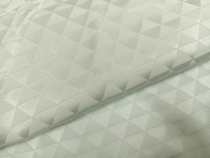 平和屋着物●長襦袢　無双仕立て　鱗地紋　白緑色　正絹　逸品　未使用　AABG7580ph