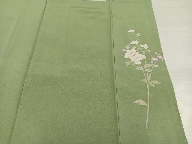 平和屋着物●訪問着　友禅　枝花文　暈し染め　正絹　逸品　未使用　AABG7587ph