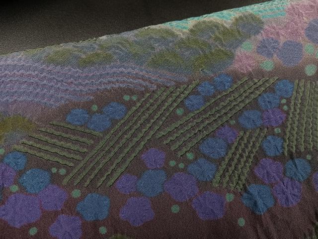 平和屋着物●豪華黒留袖　絞り　花尽くし　暈し染め　正絹　逸品　AABG7589ph