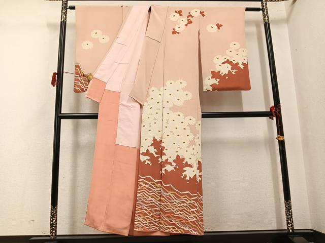 平和屋着物●訪問着　花尽くし　金彩　正絹　逸品　AABG7594ph