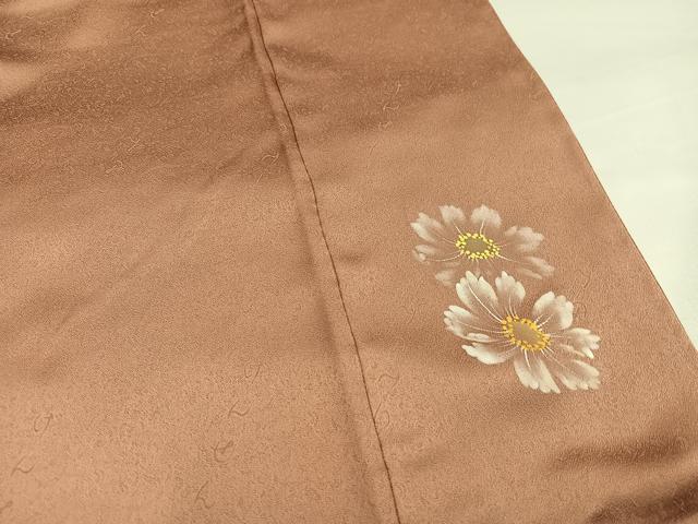 平和屋着物●訪問着　作家物　手描き　草花文　暈し染め　正絹　逸品　AABG7599ph
