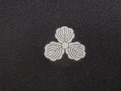 平和屋着物●森青山　黒留袖　松竹梅文　金彩　正絹　逸品　AABG7600ph