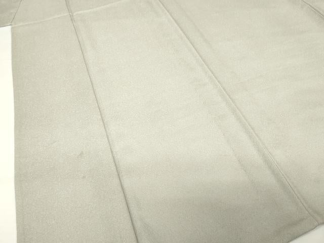 平和屋着物▽色無地 単衣 花唐草地紋 灰汁色 洗える着物 AABG7607ck